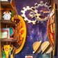 DIY Book Nook - Interstellar Universe Book Nook - DIY Book Nook - Book Shelf Insert - Book Scenery - Bookcase with Light Model Building Kit - Rajbharti Crafts