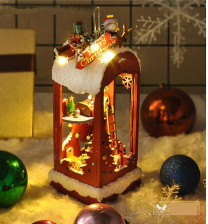 Christmas Gift DIY Dollhouse Kit Christmas Decoration Miniature Gift Best Christmas Gift Birthday Gift - Best Gift Idea for Children - Decor - Rajbharti Crafts