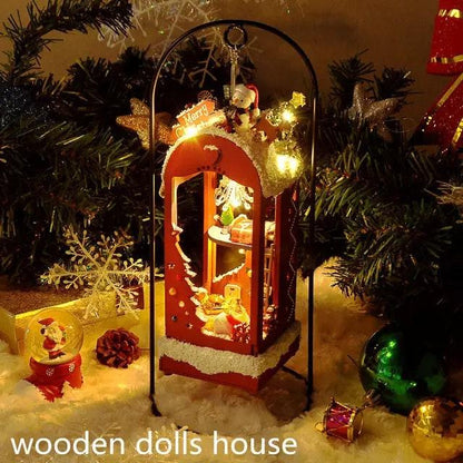 Christmas Gift DIY Dollhouse Kit Christmas Decoration Miniature Gift Best Christmas Gift Birthday Gift - Best Gift Idea for Children - Decor - Rajbharti Crafts