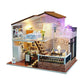 Duplex Dollhouse Sweet Time Home Miniature Dollhouse Kit Do It Yourself Kid Toys Adult Craft Best Birthday Gifts