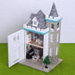 DIY Dollhouse Kit Victorian Castle Gothic Architecture Miniature Villa One Side Open Door Bungalow DIY Dollhouse Kit With Free LED Lights
