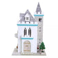 DIY Dollhouse Kit Victorian Castle Gothic Architecture Miniature Villa One Side Open Door Bungalow DIY Dollhouse Kit With Free LED Lights - Rajbharti Crafts