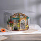DIY Dollhouse Kit Garden Cafe Miniature Plant Studio Coffee Shop Miniature House Kit with Free Dust Cover Adult Craft DIY Kits