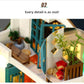Japanese Style DIY Dollhouse Kit Miniature Bungalow with Swimming Pool Japanese Style Miniature Villa With Free Dust Cover Adult Craft