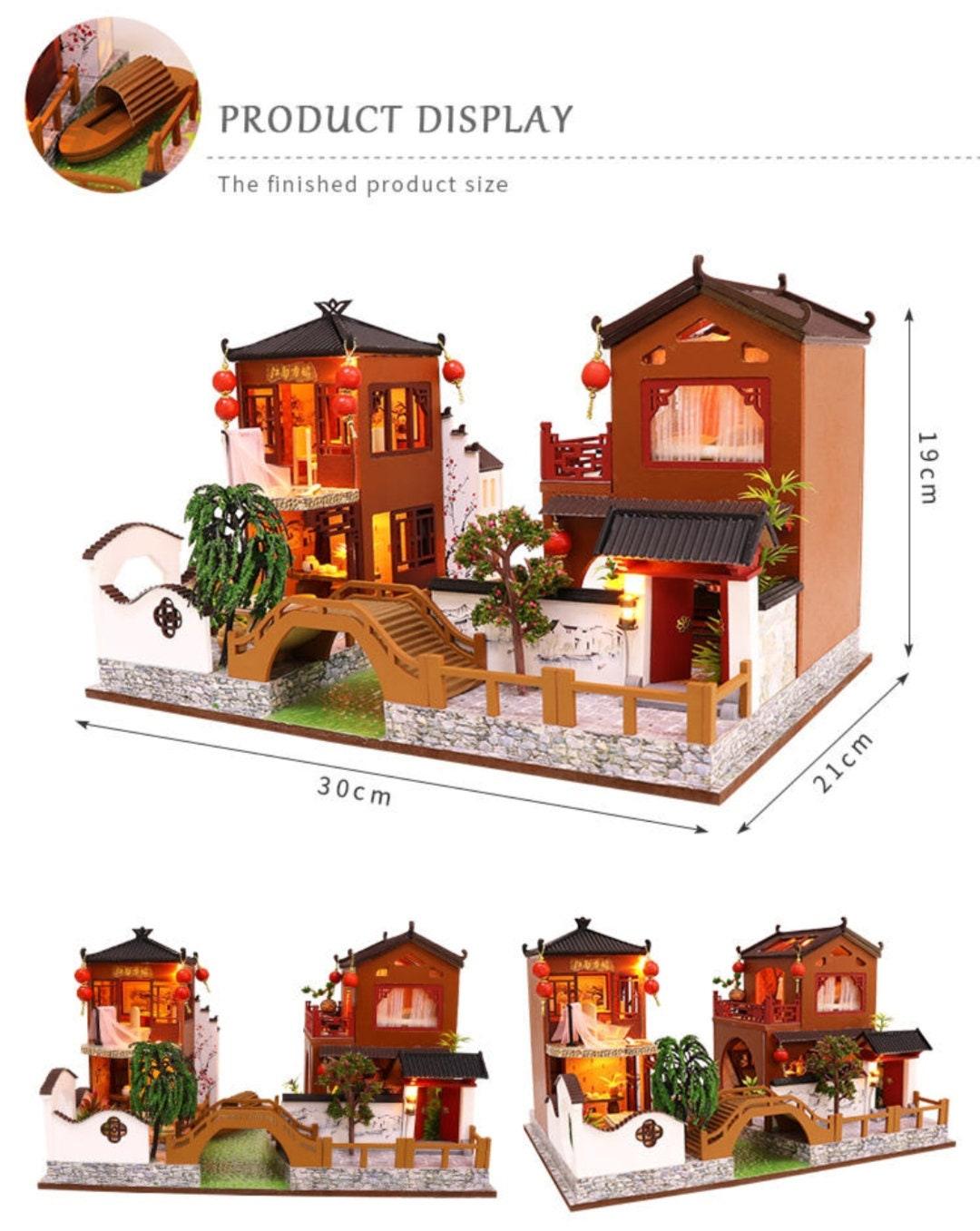 DIY Dollhouse Classical Chinese Style Miniature Doll House kit Large Scale with light Adult Craft Gift Decor - Rajbharti Crafts