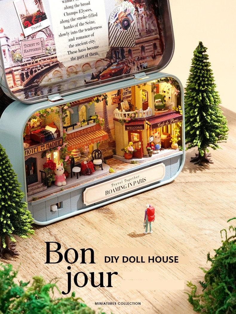 DIY Dollhouse Kit Box Theatre Dollhouse Miniature Box Dollhouse DIY Kit Adult Craft Home Decor Gifts Box Dollhouse