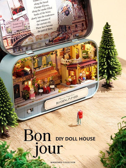 DIY Dollhouse Kit Box Theatre Dollhouse Miniature Box Dollhouse DIY Kit Adult Craft Home Decor Gifts Box Dollhouse - Rajbharti Crafts