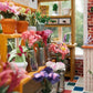 Flower Shop Nursery - DIY Dollhouse Kit - Plant Studio Miniature House Kit Adult Craft DIY Kits - Rajbharti Crafts