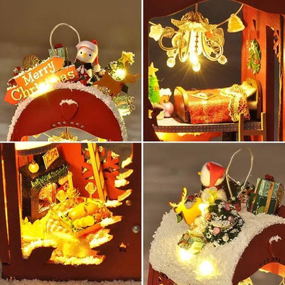 Christmas Gift DIY Dollhouse Kit Christmas Decoration Miniature Gift Best Christmas Gift Birthday Gift - Best Gift Idea for Children - Decor - Rajbharti Crafts