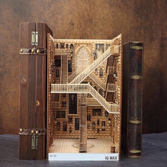 DIY Magic School Staircase Book Nook - Magic Spiral Book Nooks - Rajbharti Crafts