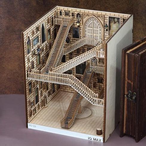 DIY Magic School Staircase Book Nook - Magic Spiral Book Nooks