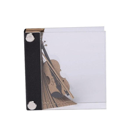 Music Guitar Miniature Model Building 3D Note Pad - Art Memo Pad - Omoshiroi Block - Post Notes - DIY Paper Art Craft - Stationery Toys Gift