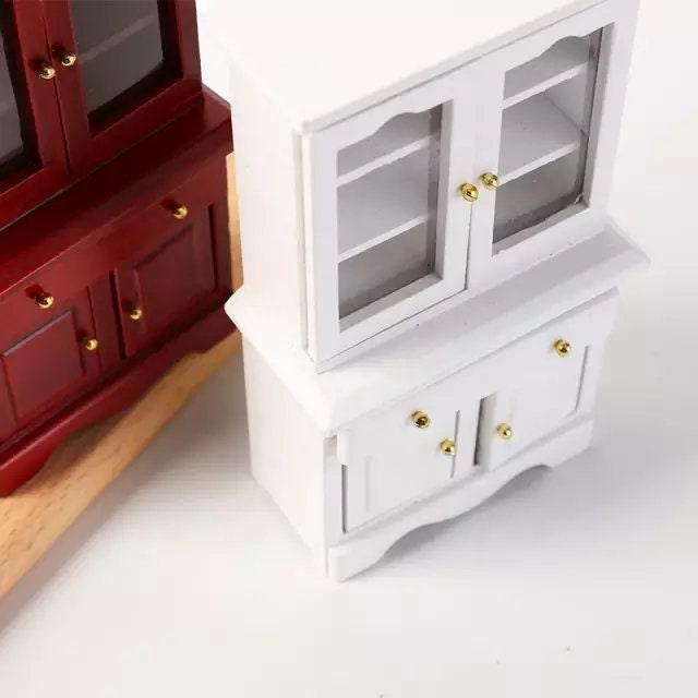 1:12 Scale - Dollhouse Furniture Miniature Cupboard - Mini Cabinet - Miniature Wardrobe - Mini Book Shelf - Dollhouse Furniture - Rajbharti Crafts