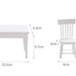 1:12 Scale - Dollhouse Furniture Miniature Dinning Table Set - 1 Dinning Table - 4 Chairs - Wooden Miniature Furniture - Dollhouse Furniture