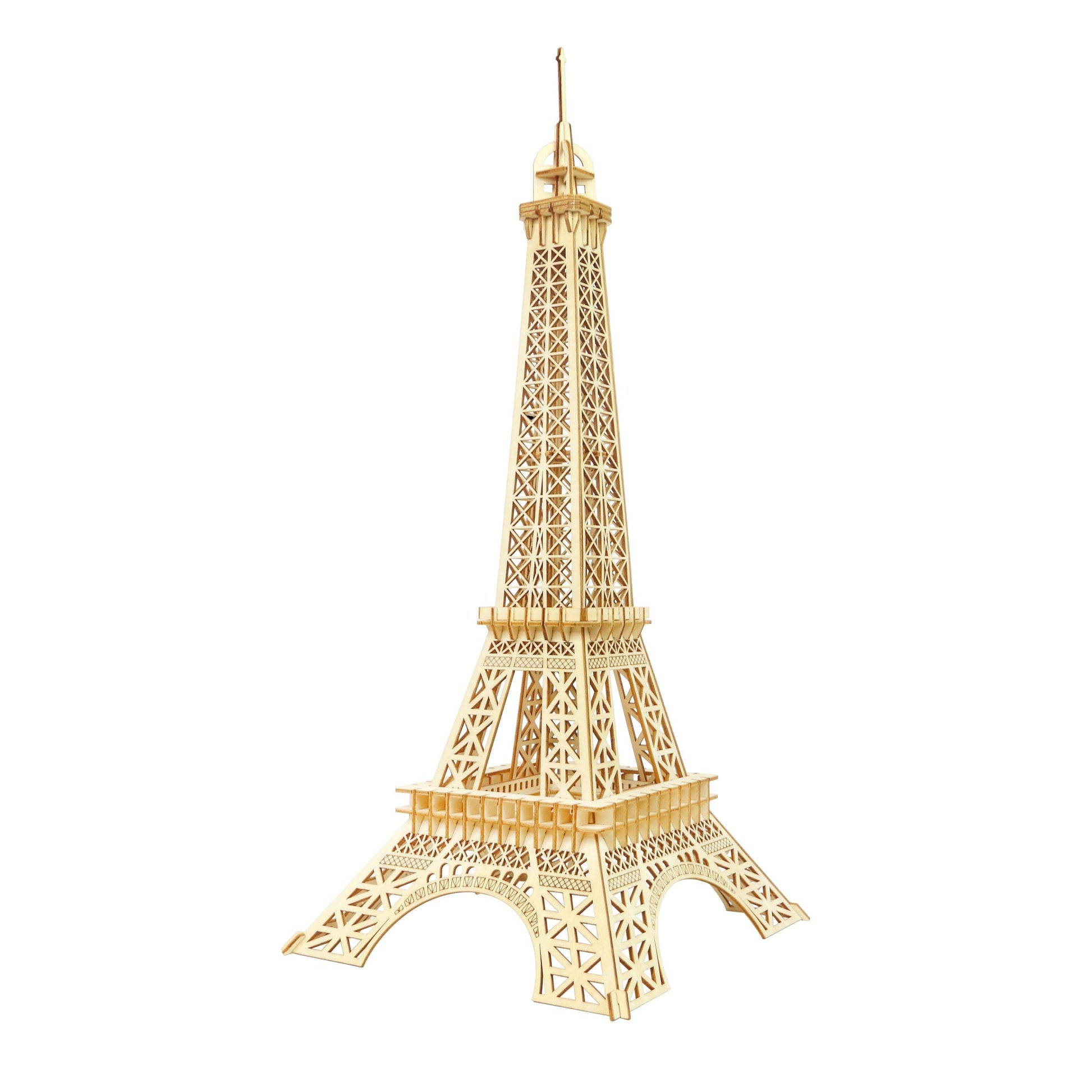Eiffel Tower Paris DIY Wooden Puzzle Kit - 3D Mechanical Wooden Puzzle Kit - DIY Wooden Puzzle - Wooden Miniature Dollhouse - Eiffel Tower - Rajbharti Crafts