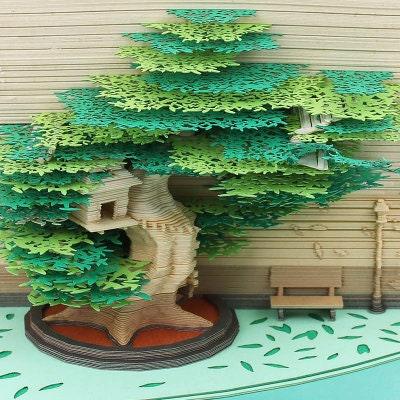 Tree House Miniature Model Building 3D Note Pad - Creative Memo