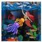 The Little Mermaid Book Nook Kit - Sea Girl Book Nook - City Under Sea Book Shelf Insert Book Scenery Bookcase with LED Model Building Kit