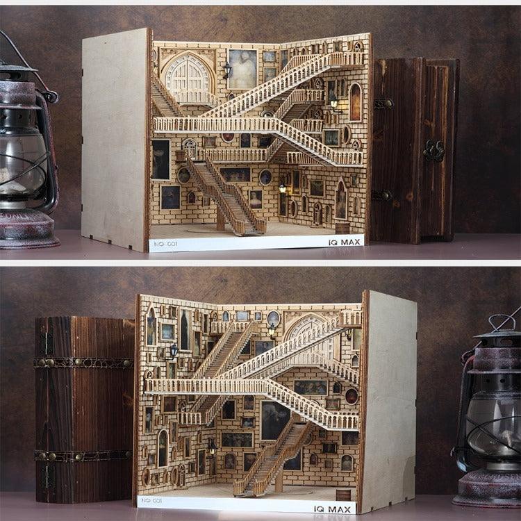 DIY Magic School Staircase Book Nook - Magic Spiral Book Nooks