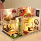 DIY Dollhouse Kit - Modern Living Room Miniature Dollhouse Kit - Duplex Apartment Doll House Kit - Birthday, Christmas Gift Adult Craft
