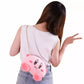 Cute Kirby Bag With Chain - New Star Kirby Shoulder Bag - Girl Purse - Plush Messenger Bag - Sling Bag - Peripheral Plush Shoulder Bag - Rajbharti Crafts