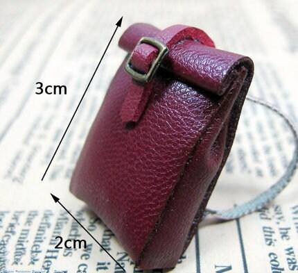1:12 Scale - Miniature Leather Bags - Dollhouse Accessories - Miniature Bags - Suitcase - Miniature Accessories - Dollhouse Miniature Bags