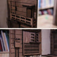 DIY Japanese Alley Book Nook - DIY Book Nook Kit - Book Shelf Insert - Book Scenery - Diorama -  Bookcase Bookend with LED - Building Kit