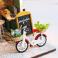 Flower Lane Flowers Shop Miniature - DIY Dollhouse Kit - Modern Shop With Mini Bike - Shop Dollhouse Miniature - Adult Craft - Best Gift