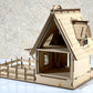 DIY Wooden Doll House Kit - DIY Garden House Miniature - Farm House - 3D Wooden Puzzle - Construction Toy, Modeling Kit - Easy to Assemble