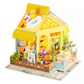 DIY Dollhouse Kit - Lemon Dreamlike - Juice Shop Dollhouse Miniature - Adult Craft - Best Gift - DIY Craft Kit - Rajbharti Crafts