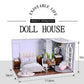 DIY Dollhouse Kit - Enjoyable House Miniature With Furniture And Comfort Bathroom Apartment Style Miniature Dollhouse Kit Adult Craft Kits - Rajbharti Crafts