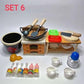 Dollhouse Kitchen Set - Real Cooking Miniature Kit -Happy Kitchen- Miniature Stove - Miniature Kitchen Set - Miniature Utensils - 1:12 Scale - Rajbharti Crafts