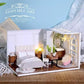 DIY Dollhouse Kit - Enjoyable House Miniature With Furniture And Comfort Bathroom Apartment Style Miniature Dollhouse Kit Adult Craft Kits