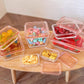 Miniature Fruits Storage Containers - Set of 9 Containers - Fresh Keeping Box - Mini Storage Box With Lid - Dollhouse Miniature Accessories
