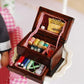 1:12 Scale - Miniature Sewing Tool Box - Dollhouse Sewing Kit With Accessories - Miniature Jewellery Box - Dollhouse Jewelry Box - Mini Box