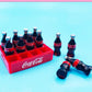1:12 Scale - Miniature CocaCola Bottles With Tray - Dollhouse Coldrinks Bottles - Set Of 12 Miniature Bottles With Tray - Dollhouse Decors - Rajbharti Crafts