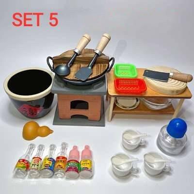 Dollhouse Kitchen Set - Real Cooking Miniature Kit -Happy Kitchen- Miniature Stove - Miniature Kitchen Set - Miniature Utensils - 1:12 Scale - Rajbharti Crafts