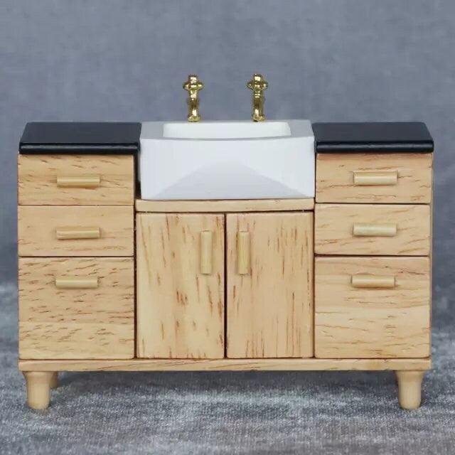 1:12 Scale Miniature Sink - Miniature Wash Basin - Dollhouse Sink - Dollhouse Wash Basin - Mini Sinker - Tiny Kitchen Dolls House - Rajbharti Crafts