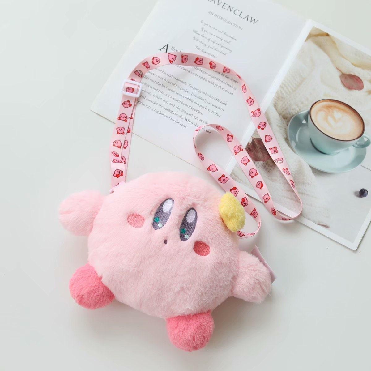Cute Kirby Bag With Sling - New Star Kirby Crossbody Bag - Girl Purse - Plush Messenger Bag - Kawaii Bags - Sling Bag - Plush Shoulder Bag - Rajbharti Crafts