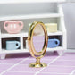 1:12 Scale - Dollhouse Miniature Makeup Mirror - Rotating Makeup Mirror - Dressing Mini Beauty Mirror - Dollhouse Miniature Accessories