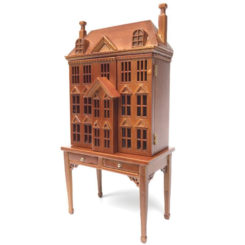 1:12 Dollhouse Cabinet Buffet Showcase Model - Miniature Maitland Smith Dollhouse Bar Cabinet - Miniature Dollhouse D?cor - Small Dollhouse