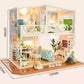 DIY Dollhouse Kit - Two Story Apartment Miniature With Furniture And Accessories Dollhouse Miniature - Wooden  Dollhouse - Surprise Gifts