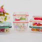 Miniature Fruits Storage Containers - Set of 9 Containers - Fresh Keeping Box - Mini Storage Box With Lid - Dollhouse Miniature Accessories - Rajbharti Crafts