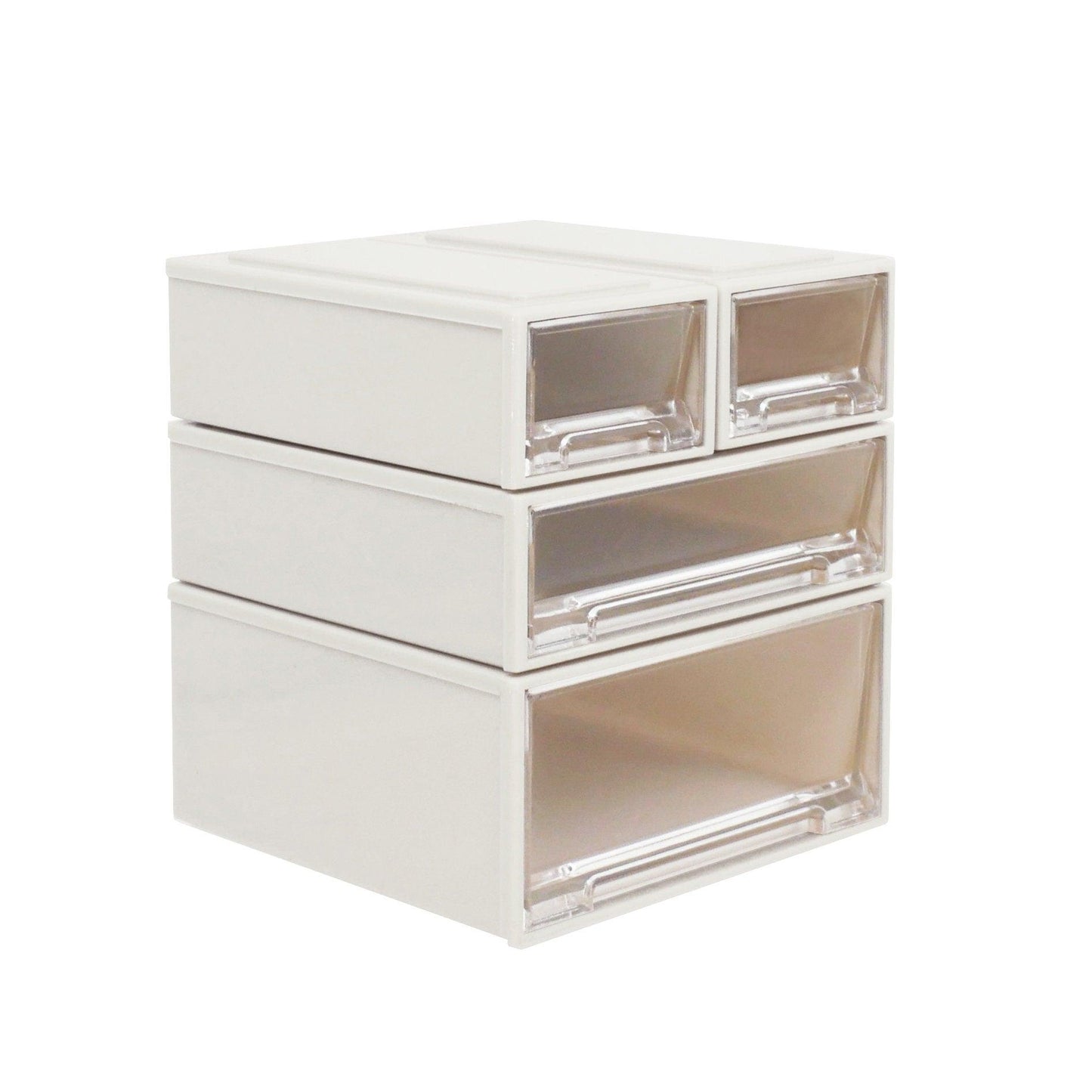 Miniature Drawer Cabinets - Set of 4 Drawers - 1:6 Scale Storage Cabinets - Operable Drawers Storage Box - Dollhouse Miniature Accessories