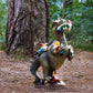 Dinosaur Eating Dwarfs Garden Decorations - Lawn & D?cor Resin Art - Garden Gnome Garden Dinosaur Funny Dwarfs Statue Dwarf Figurines