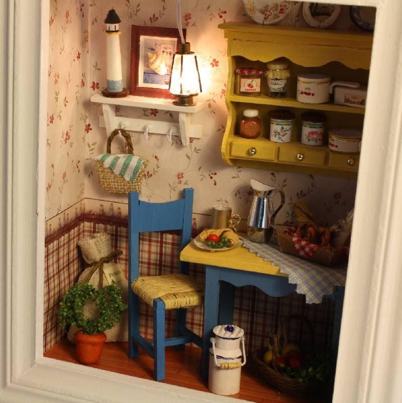 DIY Doll House Frame - DIY Dollhouse Kit - Frame Series Box Dollhouse Miniature - Miniature Frame - Miniature Diorama Box - DIY Photo Frame - Rajbharti Crafts