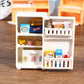 1:12 Scale - 16 Pcs Miniature Refrigerator - Miniature Fridge - Real Mini Kitchen Scene Mini Refrigerator Dollhouse Refrigerator With Stuff