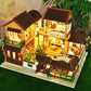 DIY Doll House Kit - Japanese Dollhouse Kit - DIY Japanese Cottage Dollhouse - DIY Doll House Cottage - Miniatures Lotus Ponds Dollhouse
