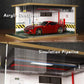 Toy Car Storage - Die Cast Car Garage Diorama - Wooden Car Parking Lot - DIY 1:18 Model Car Parking Space Toy Storage car Showroom With LED - Rajbharti Crafts