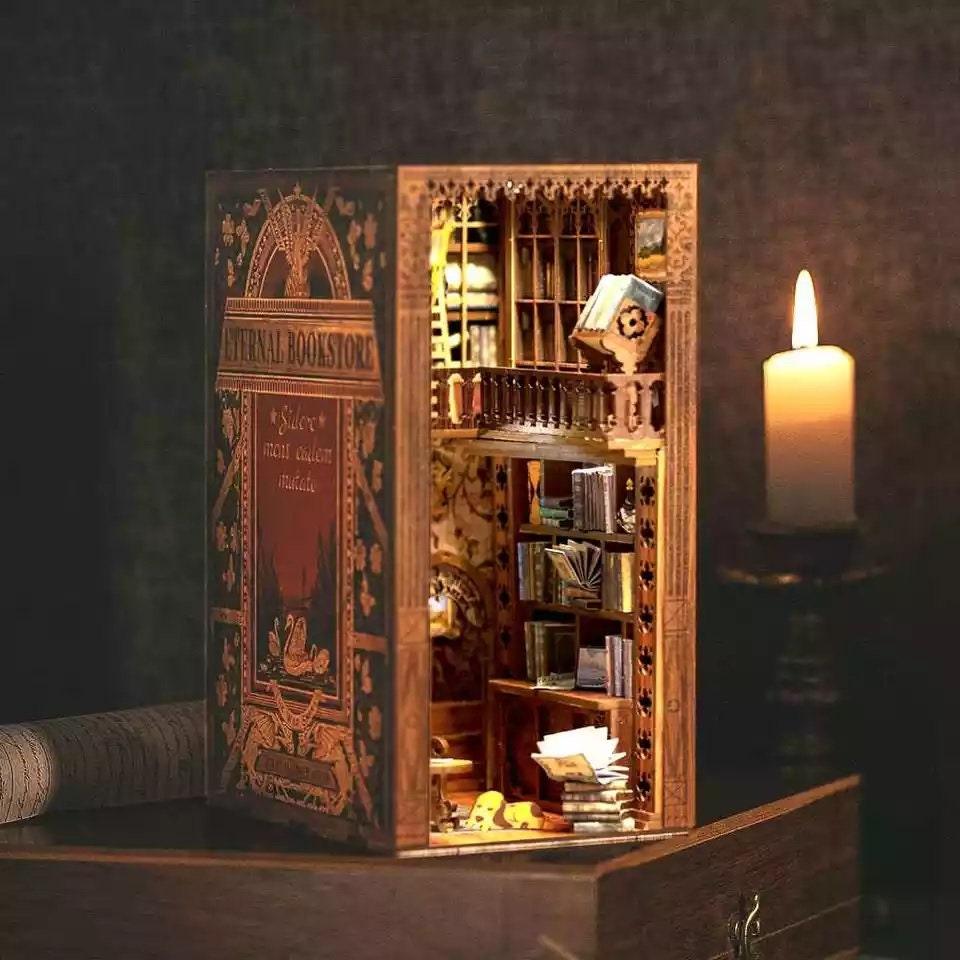 Eternal Bookstore Book Nook - DIY Book Nook Kits - Library Book Shelf –  Rajbharti Crafts