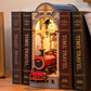 Time Travel Book Nook - DIY Book Nook Kits Book Magic Platform Book Shelf Insert Book Scenery Bookends with Light Model Building Kit